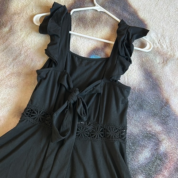 NWOT Black Lace & Ruffle Romper Size Small - Picture 7 of 12